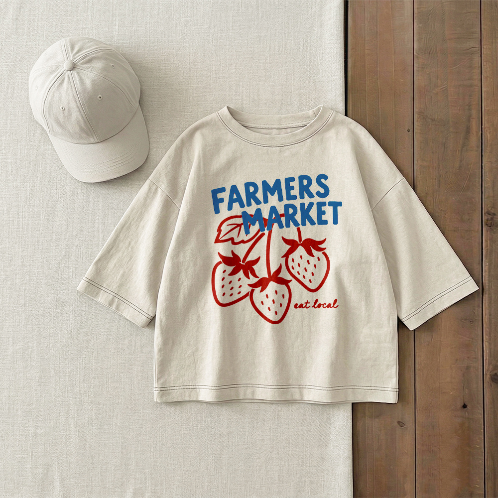 FARMERS MARKET Baby & Kids Strawberry T-Shirt (6M-12Y)