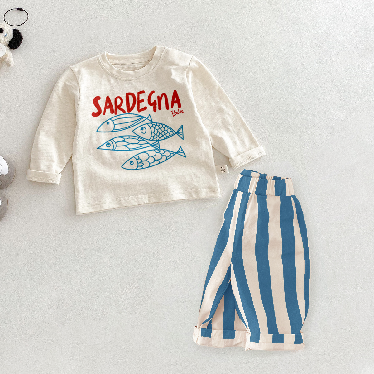 SARDEGNA Baby Toddler Fish 2 Piece Set