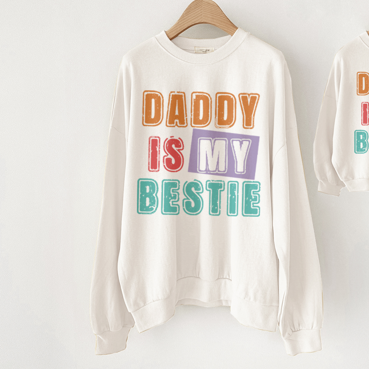 [Copy]LIKE MY SON LIKE MY FATHER Daddy and me Slogan Sweatshirt