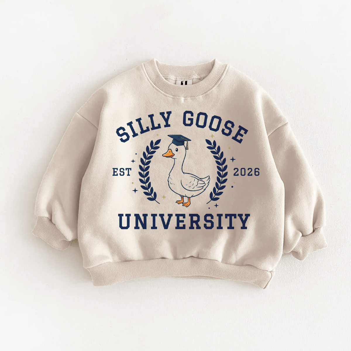 SILLY GOOSE UNIVERSITY Baby & Kids Slogan Sweatshirt