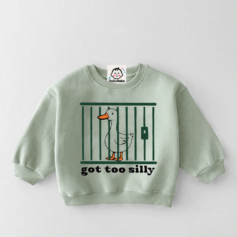 GOT TOO SILLY Baby & Kids Goose Sweatshirt