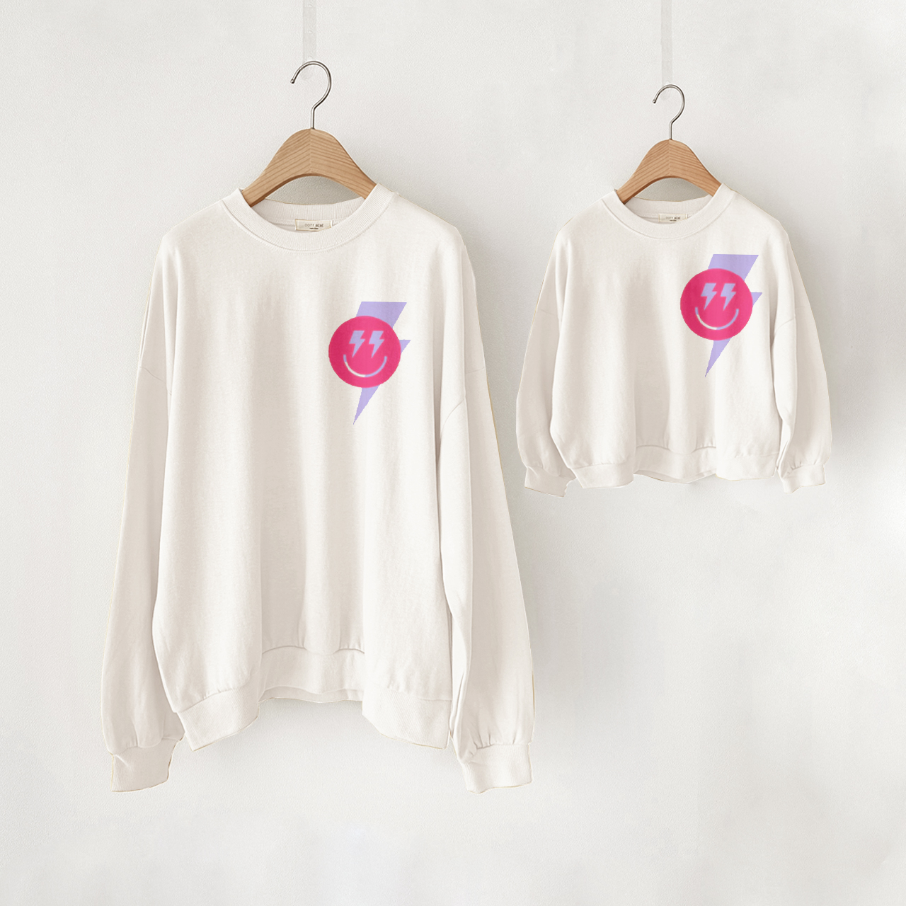 Mama and Me Pink Smile Sweatshirt