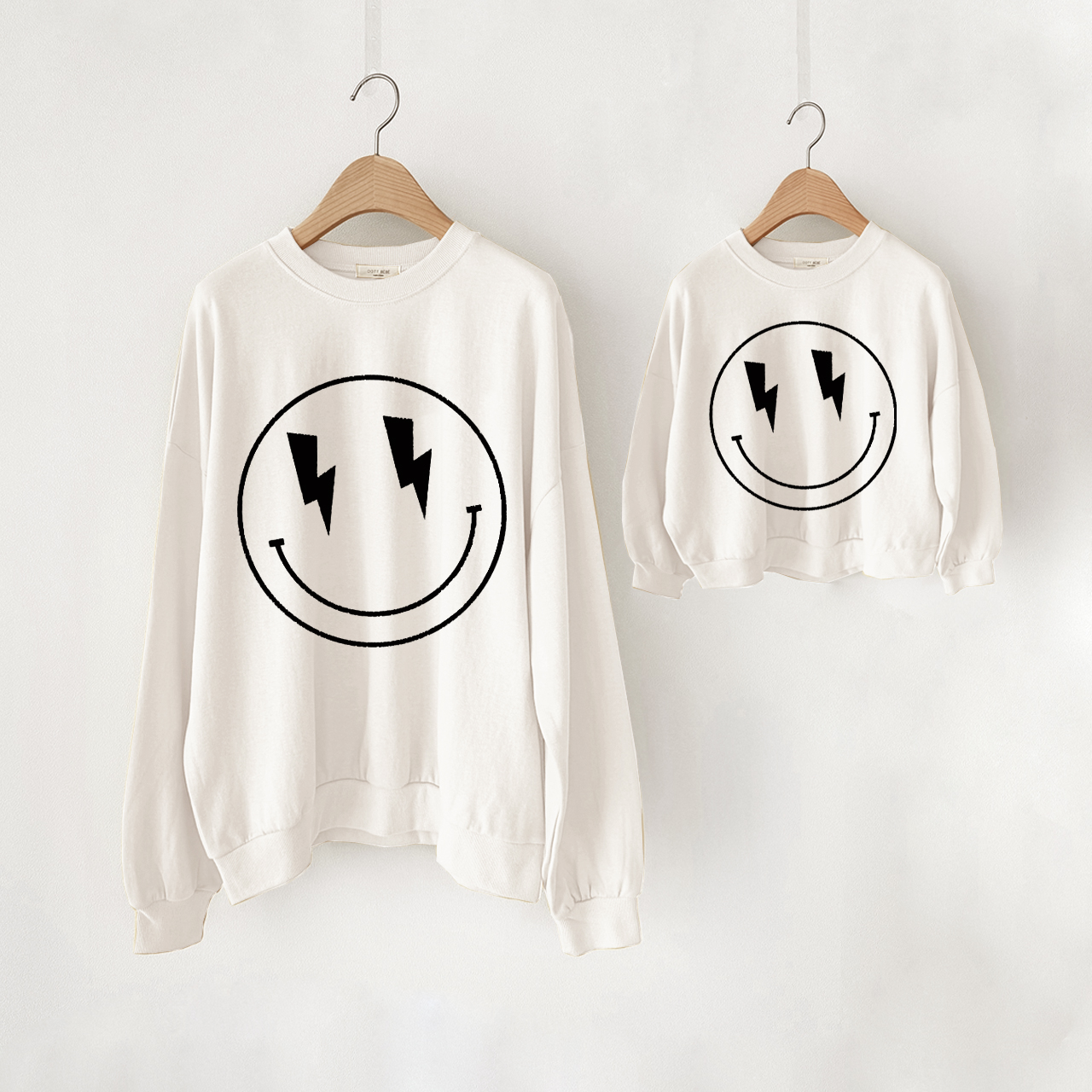 Mama and Me Black Smile Sweatshirt