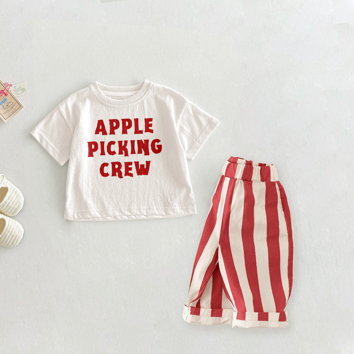 APPLE PICKING CREW Baby Toddler 2 Piece Set