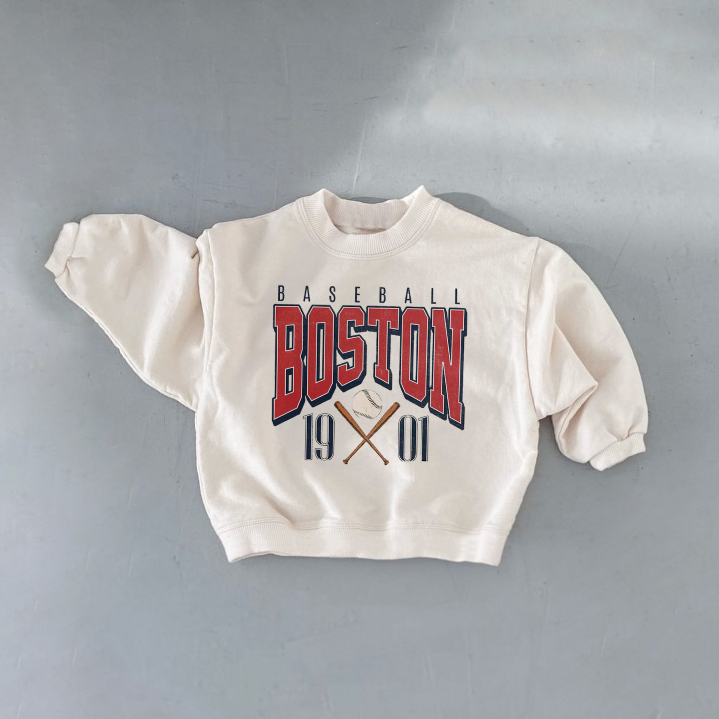 BASEBALL BOSTON Baby Toddler Slogan Sweatshirt