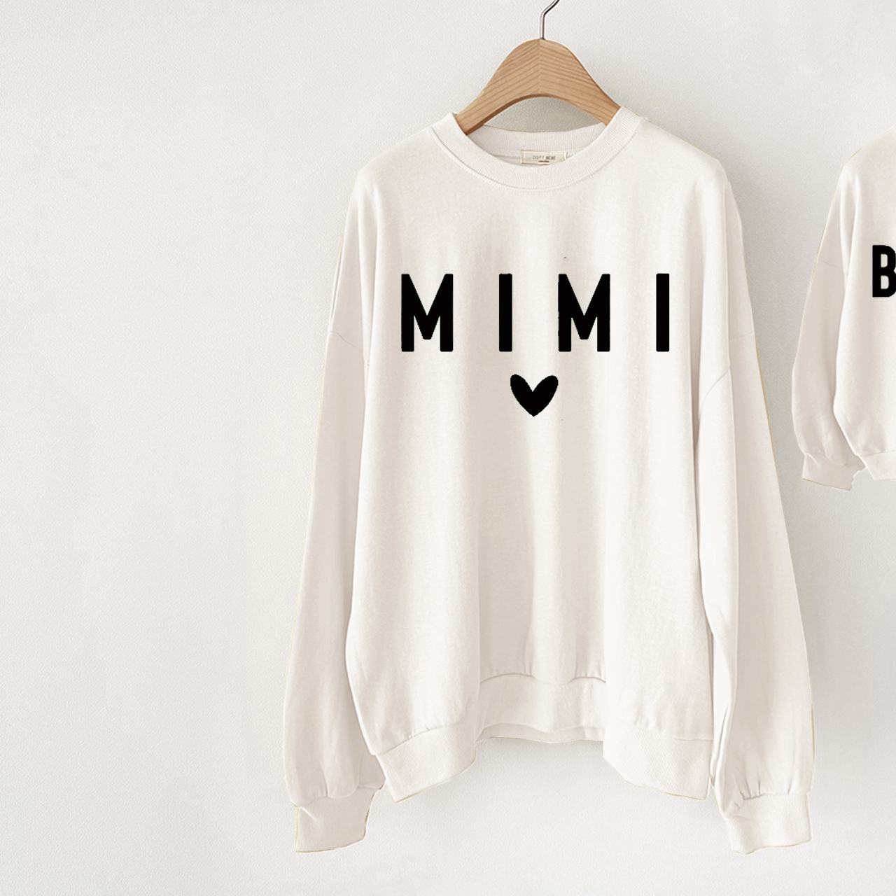 MIMI'S BESTIE Slogan Sweatshirt