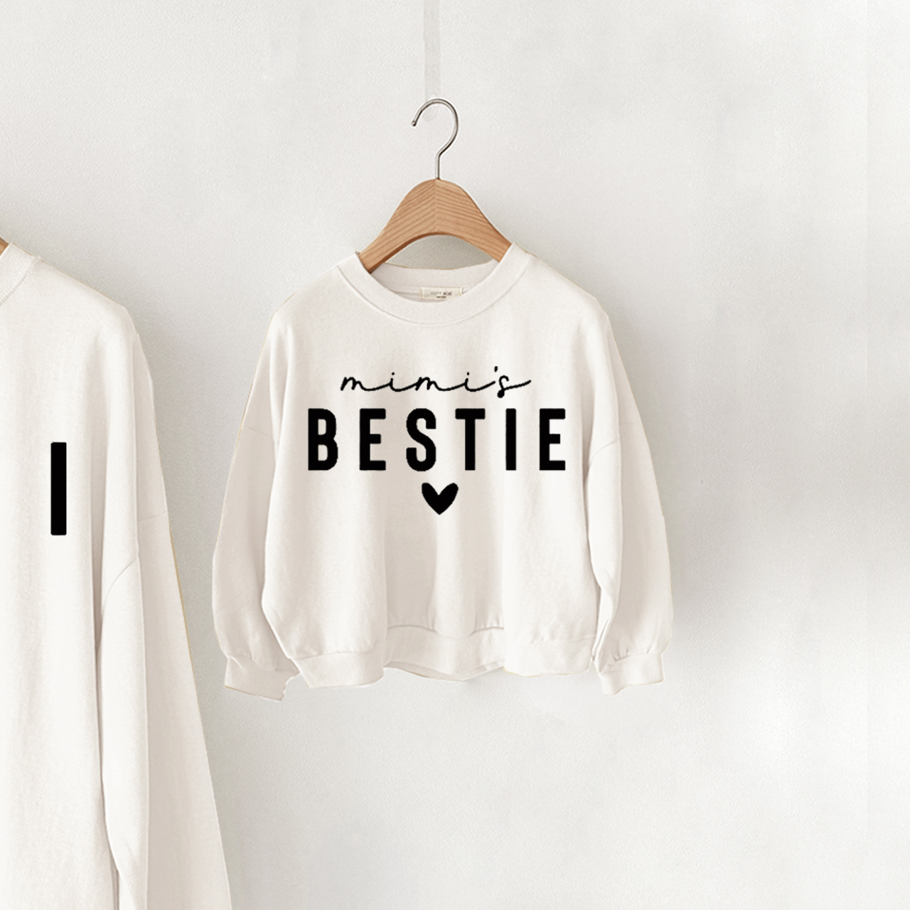 MIMI'S BESTIE Slogan Sweatshirt