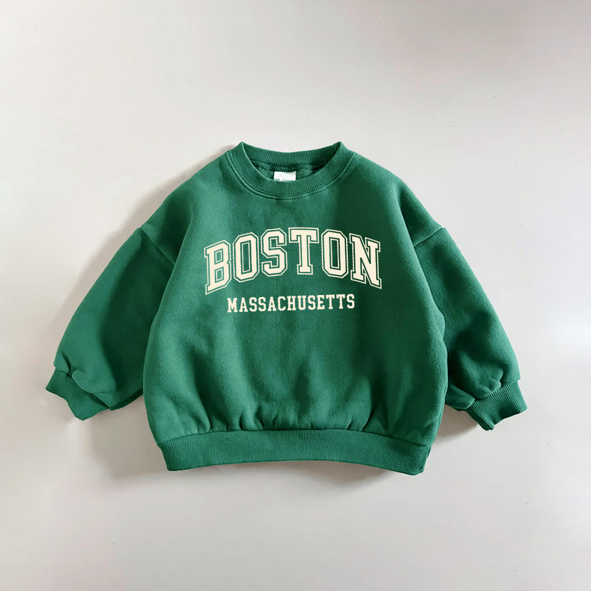 BOSTON MASSACHUSETTS Baby Toddler Slogan Sweatshirt