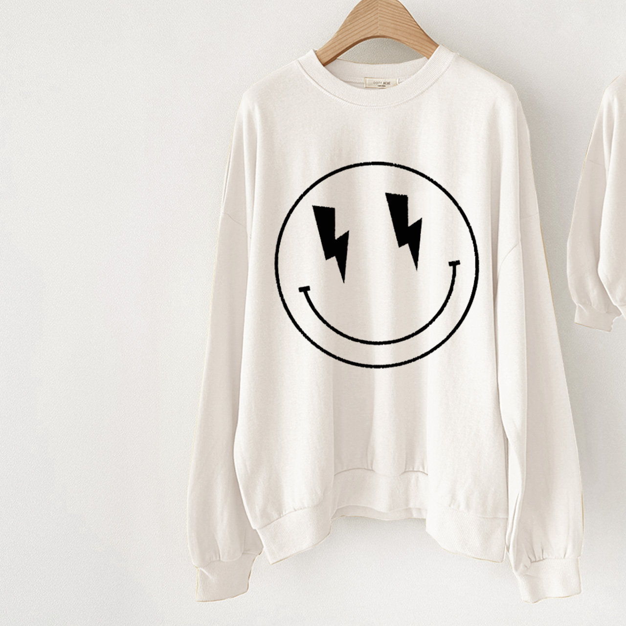 Mama and Me Black Smile Sweatshirt