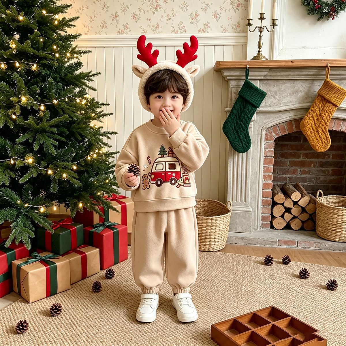 Kids Christmas Leisure 2-Piece Set