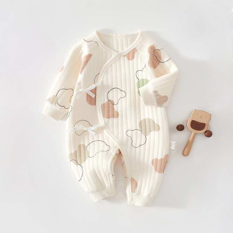 Baby Newborn Love Quilted Romper