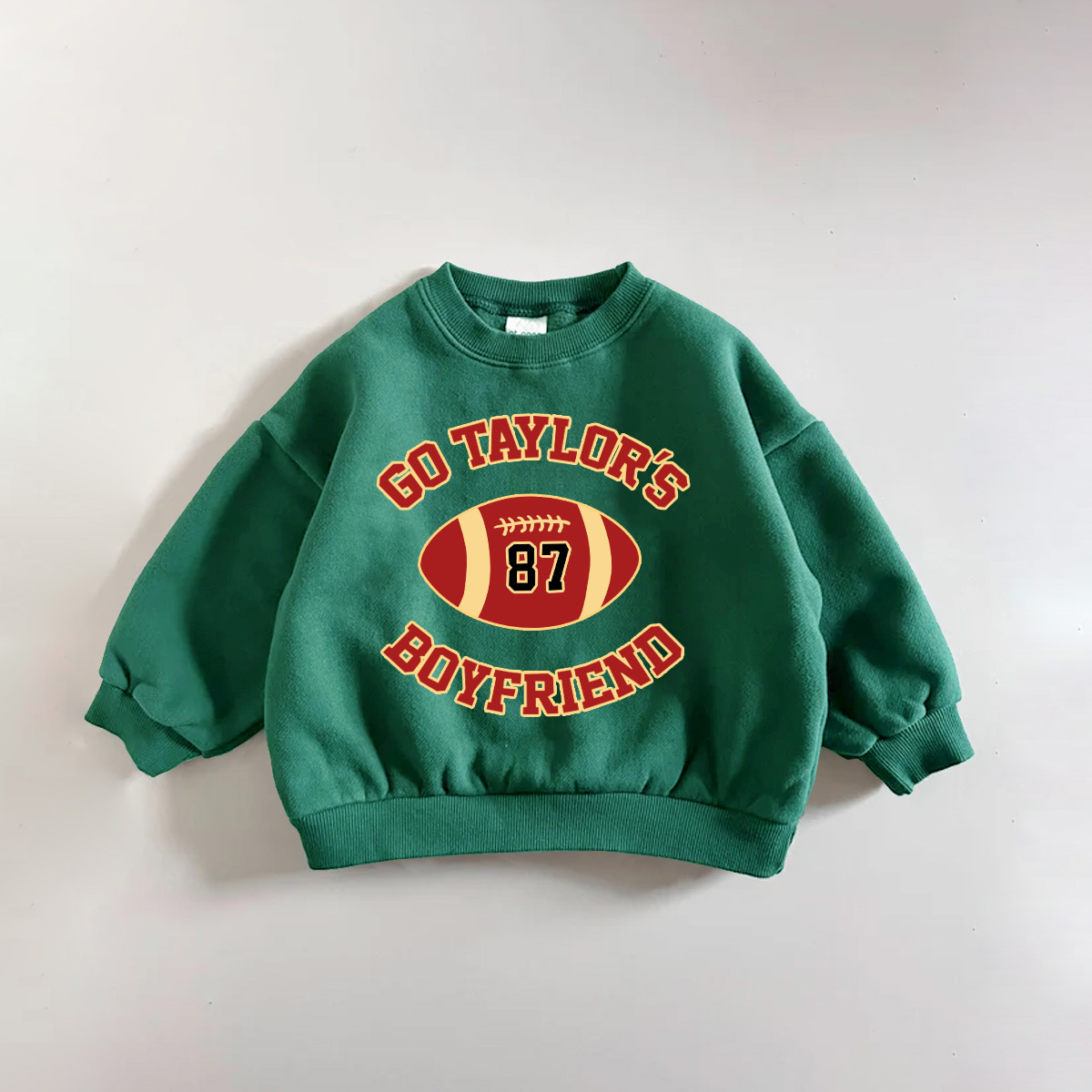GO TAYLOR'S BOYFRIEND Baby Toddler Football Sweatshirt