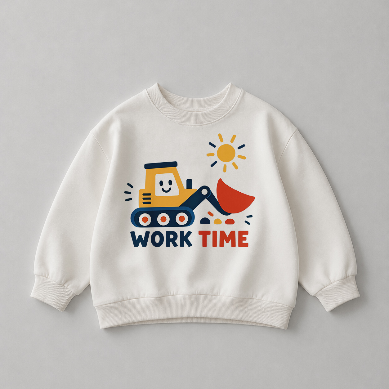 WORK TIME Baby & Kids Wheel Loader Sweatshirt