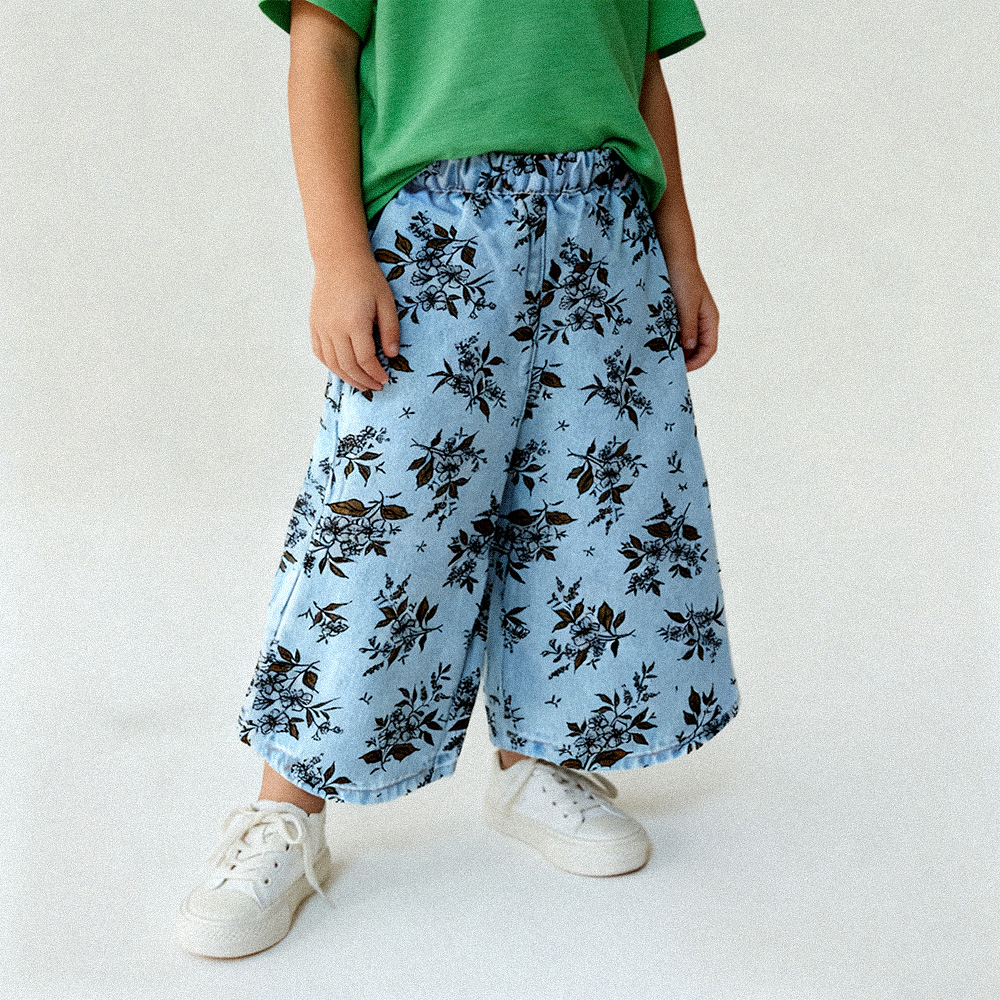 Baby & Kids Flowers Jeans