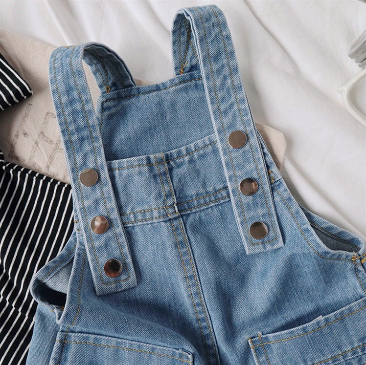 Kid Denim Overalls Shorts