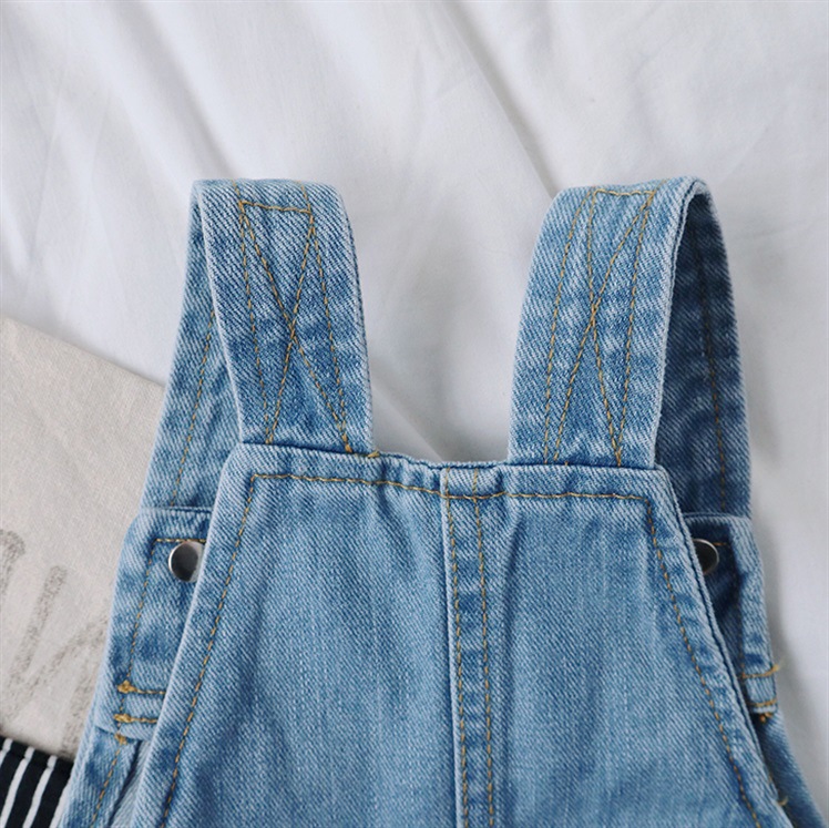 Kid Denim Overalls Shorts