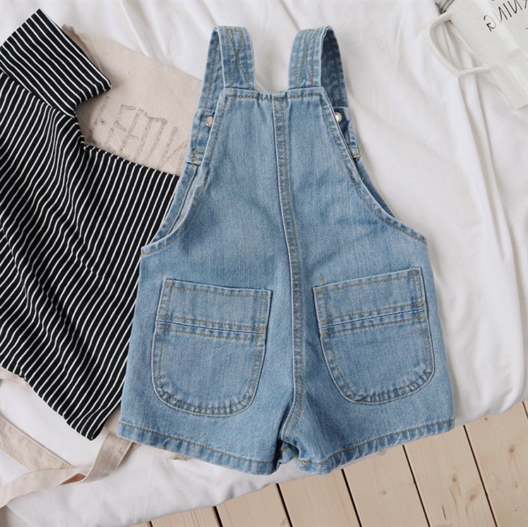 Kid Denim Overalls Shorts