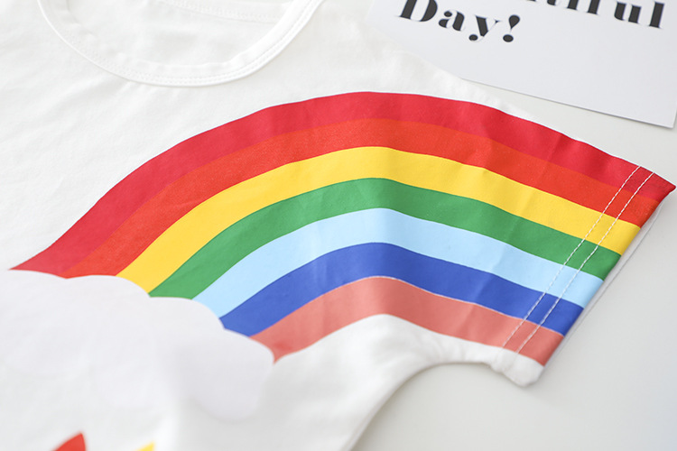 Baby Toddler 2-Piece Rainbow Denim Set