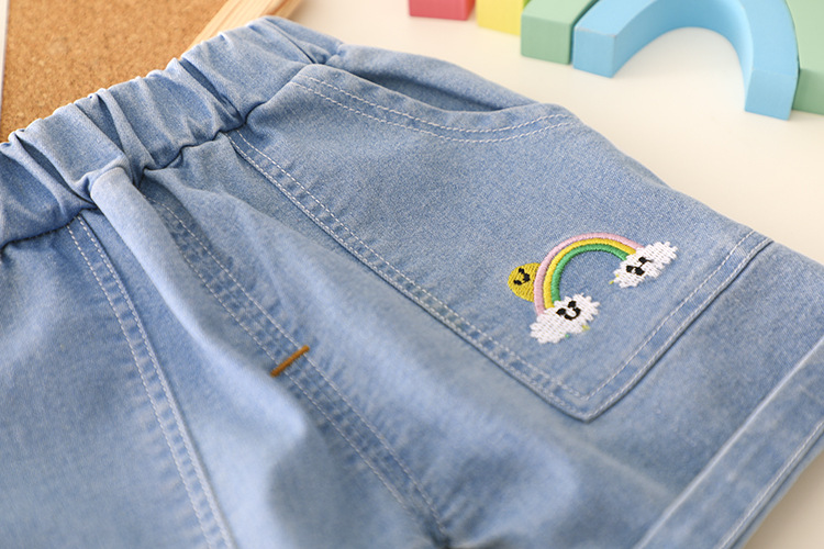 Baby Toddler 2-Piece Rainbow Denim Set