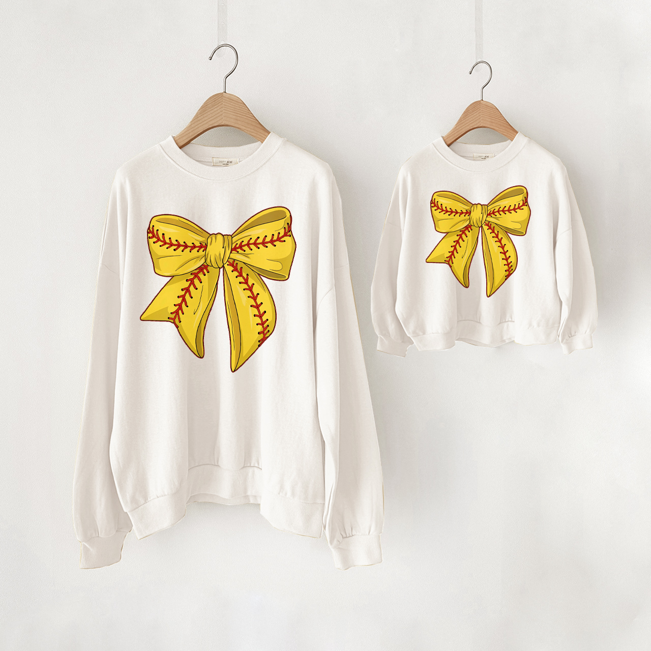 Mama and Me Yellow Bow Sweatshirt