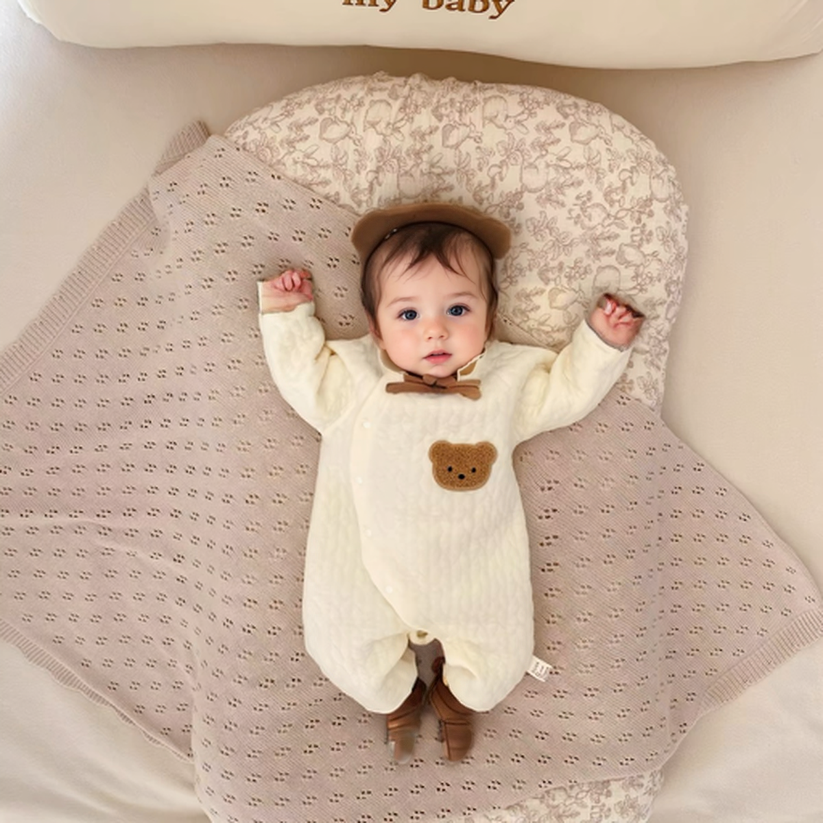 Baby Newborn 3D Bear Soft Jumpsuit