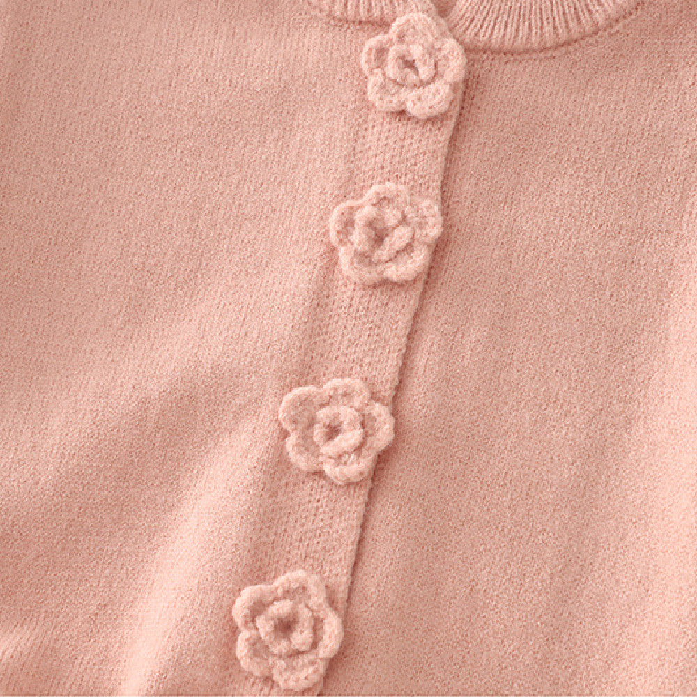Kids Flowers Sweater 3-Piece Set
