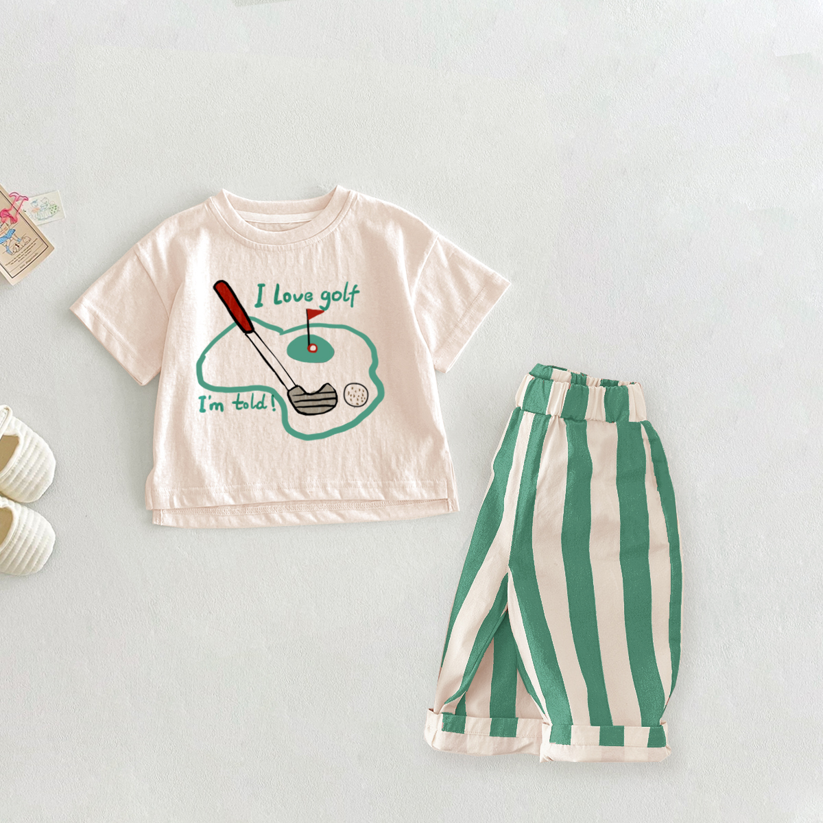 I LOVE GOLF I 'M TOLD  Baby 2-Piece Golf Set