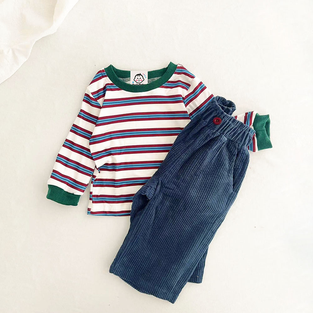 Baby & Kids Striped T-shirt and Casual Pants Set