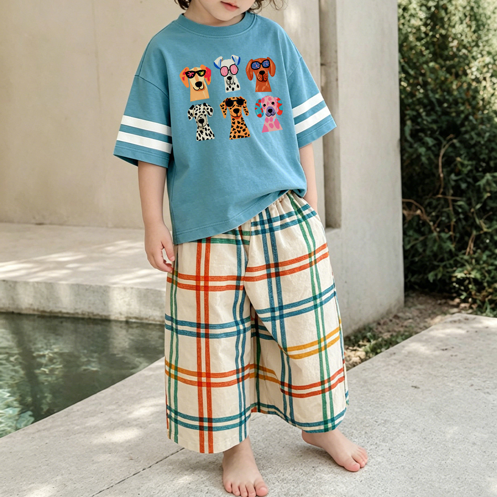 Baby & Kids Dogs Print T-Shirt (6M-12Y)