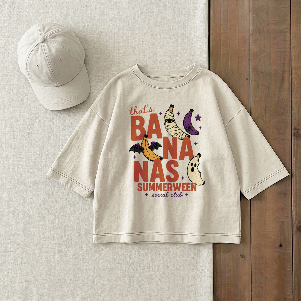 THAT'S BANANAS Baby & Kids Pumpkin Car GooseT-Shirt (6M-12Y)