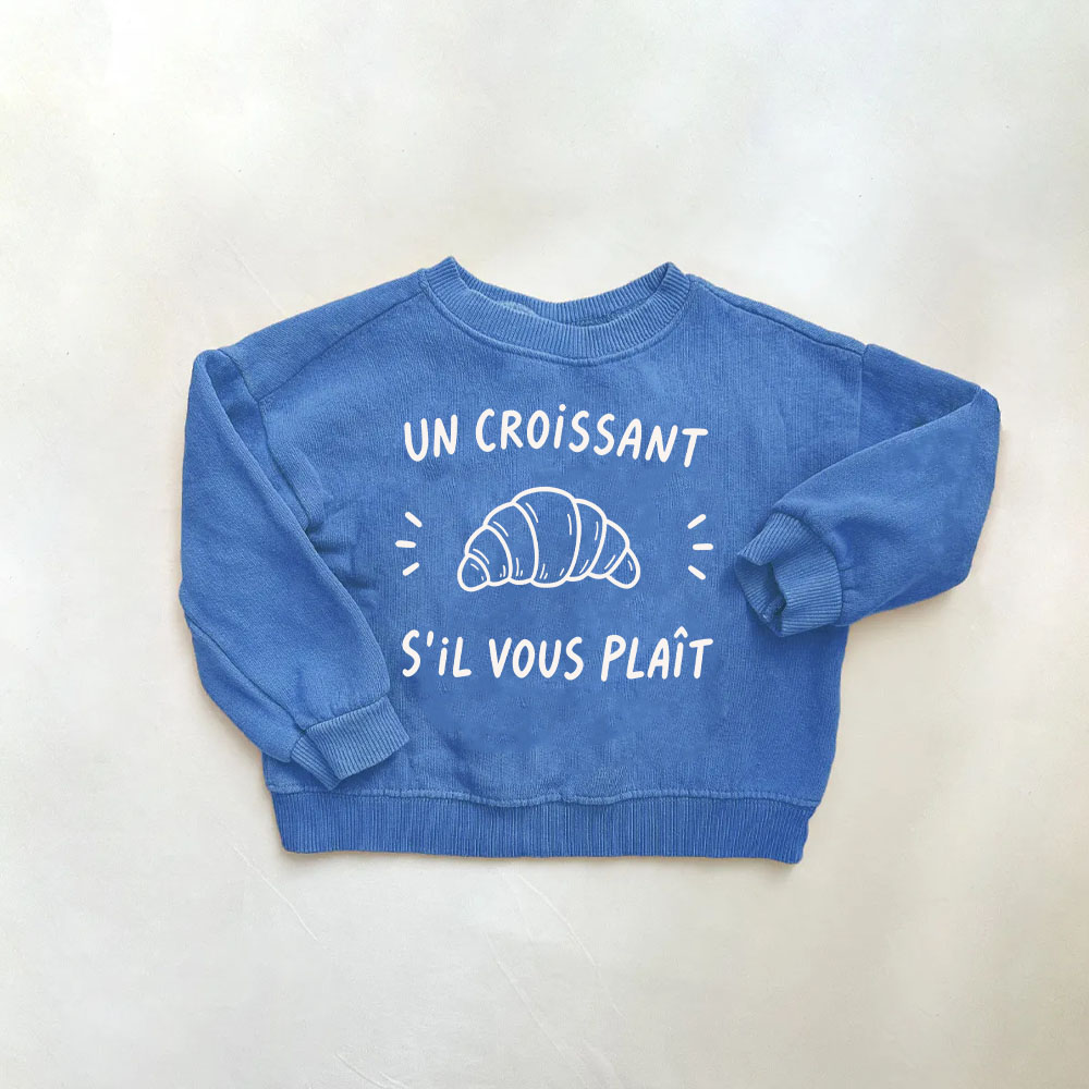 UN CROISSANT S'IL VOUS PLAIT Baby & Kids Sweatshirt