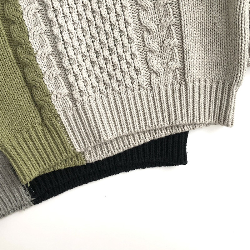 Toddler Twist Color Block Sweater