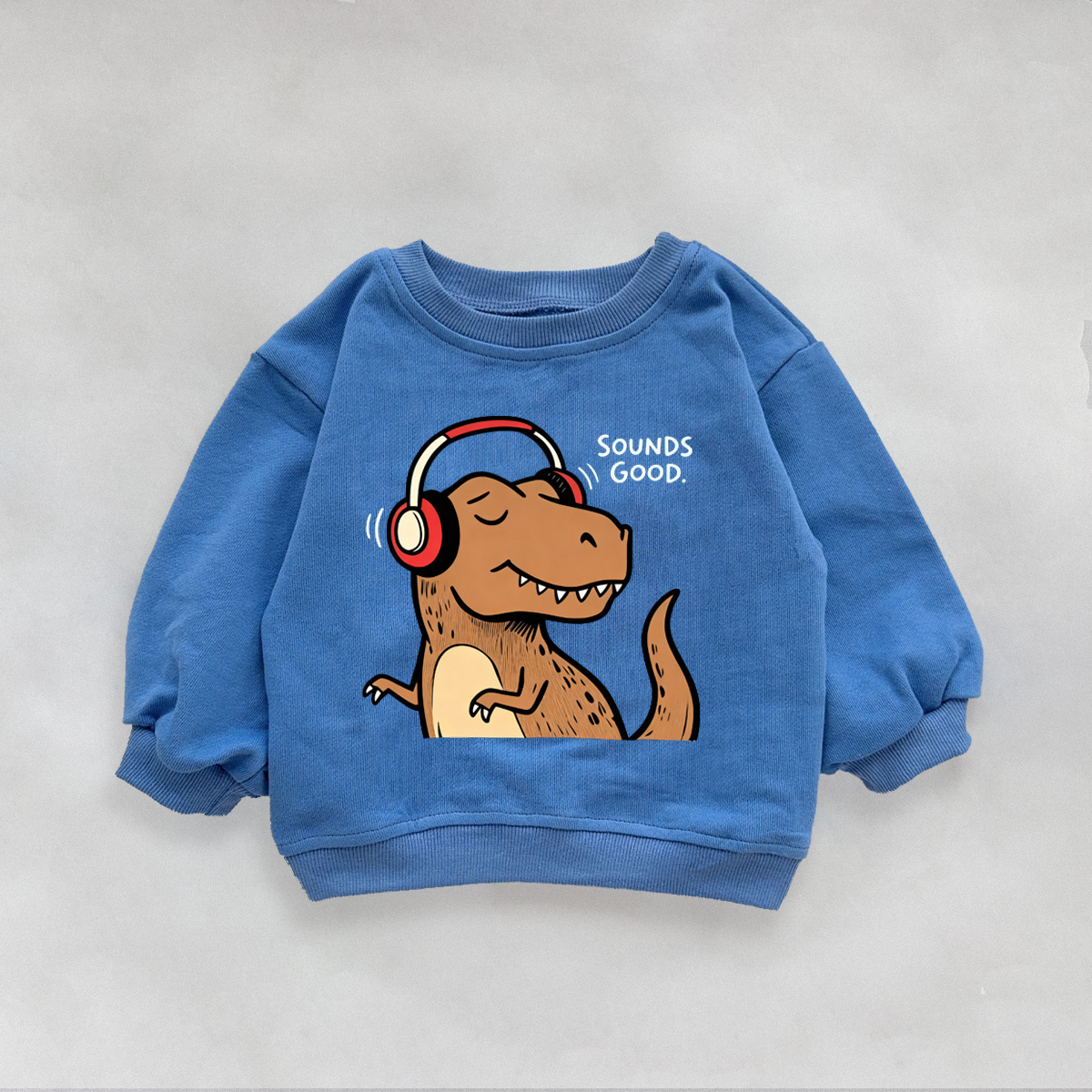 SUNDS GOOD Baby & Kids Dino Music Pattern Sweatshirt