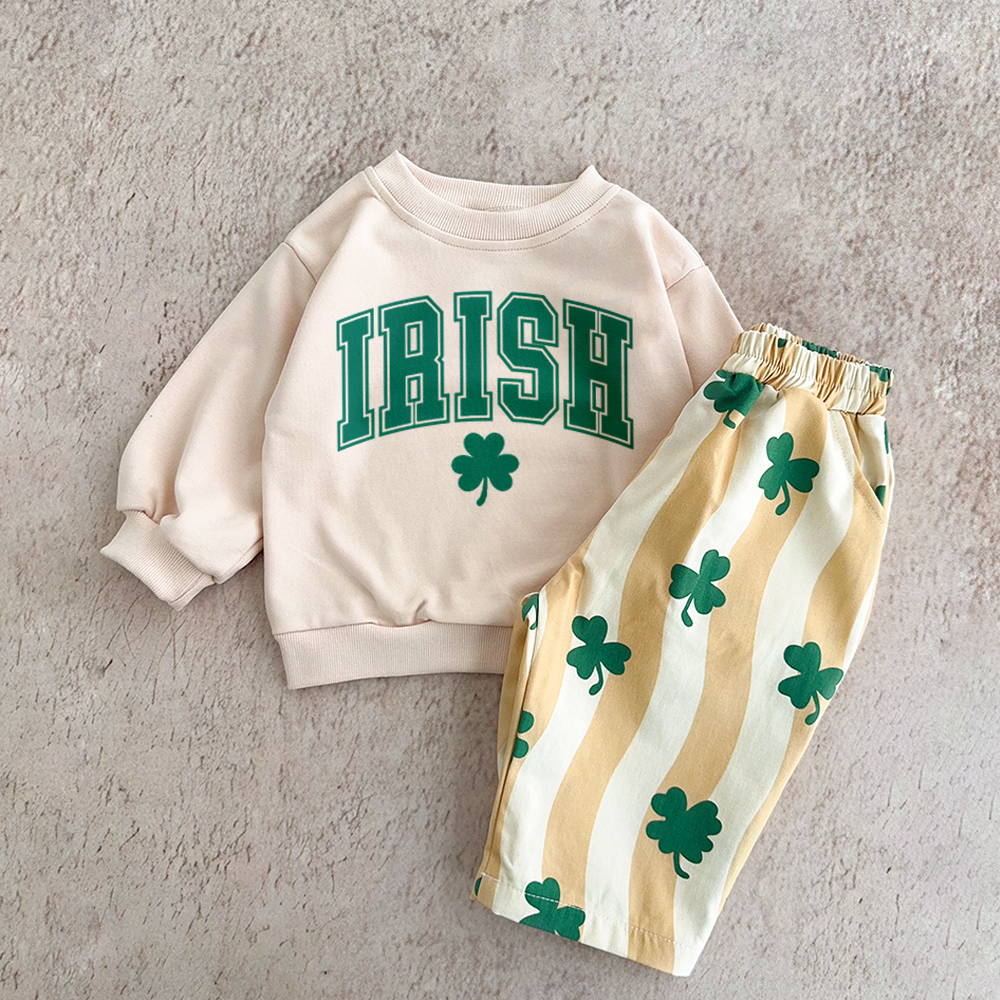 IRISH Baby & Toddler 4 Leaf Clover 2-Piece Set