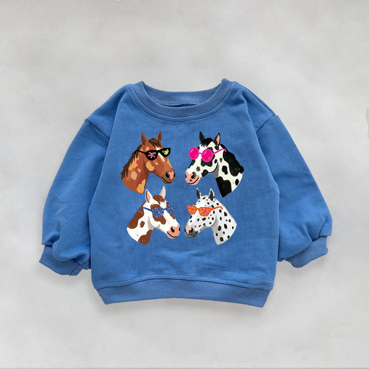 Baby & Kids Horse Pattern Sweatshirt