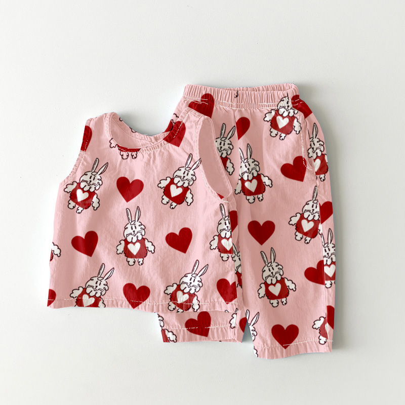 Baby Toddler Rabbit Heart 2-Piece Set