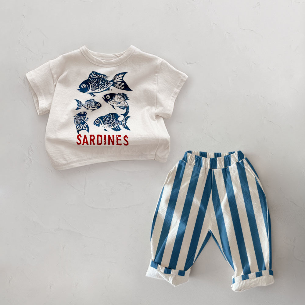 SARDINES Baby Toddler Pattern 2 Piece Set