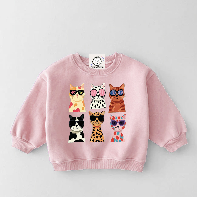 Baby & Kids Cat Pattern Sweatshirt
