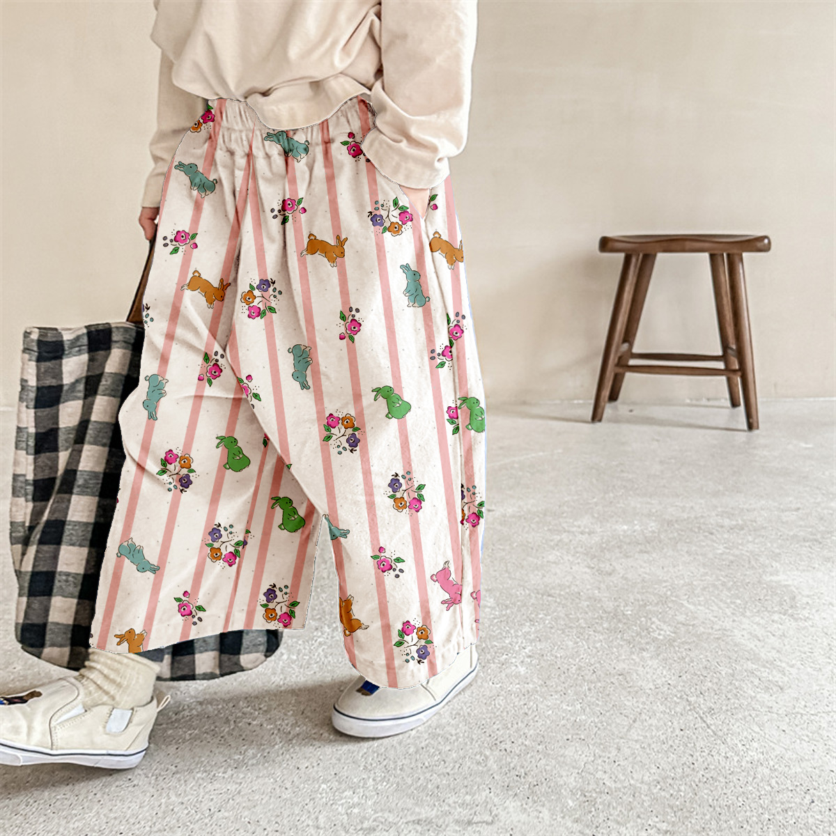 Baby & Kids Rabbit Stripe Pattern Pants