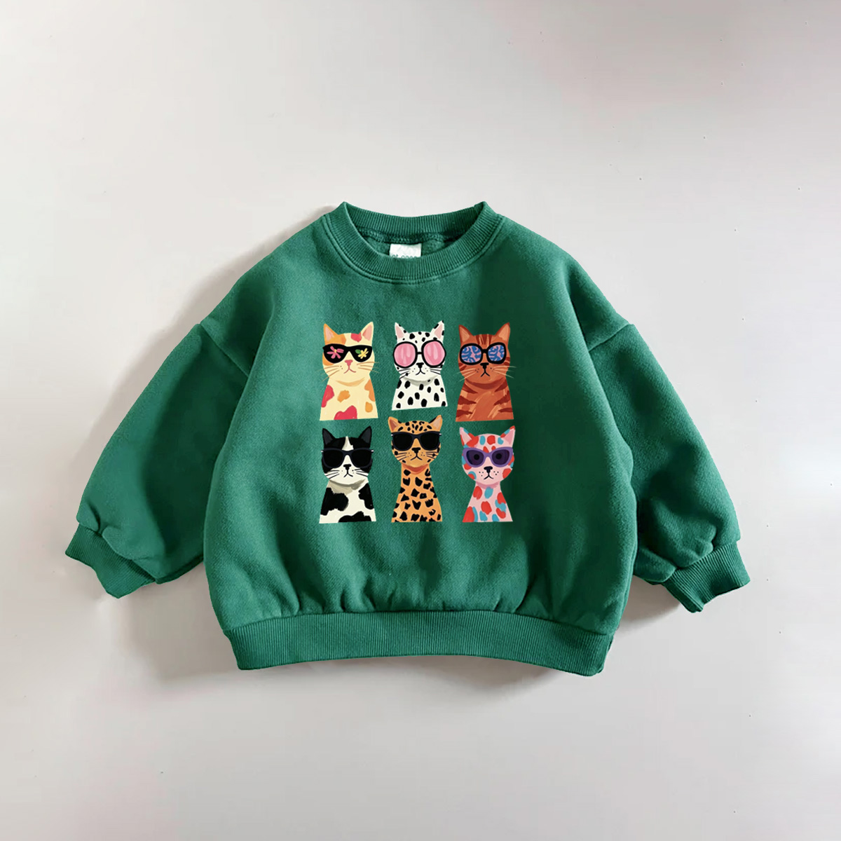 Baby & Kids Cat Pattern Sweatshirt