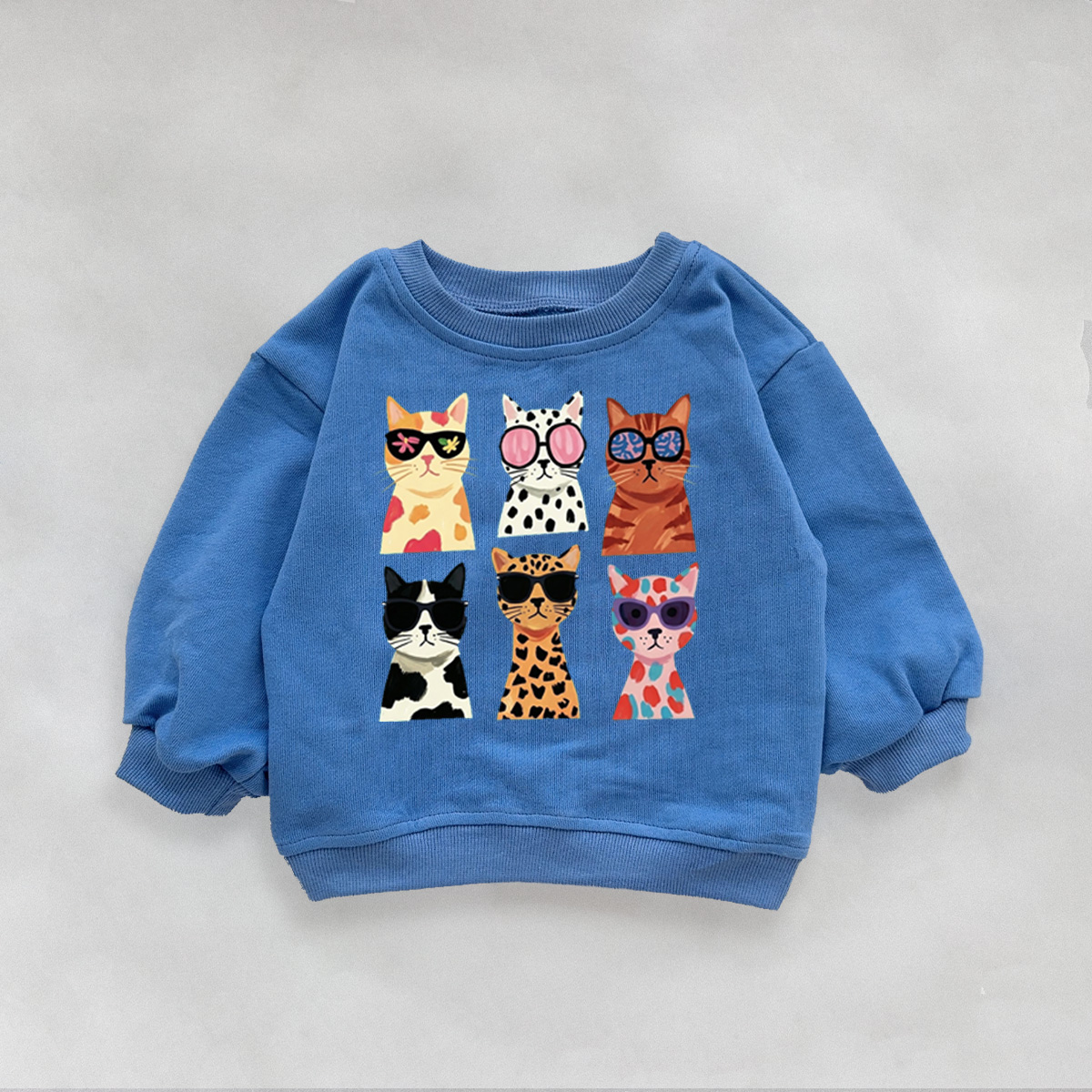 Baby & Kids Cat Pattern Sweatshirt