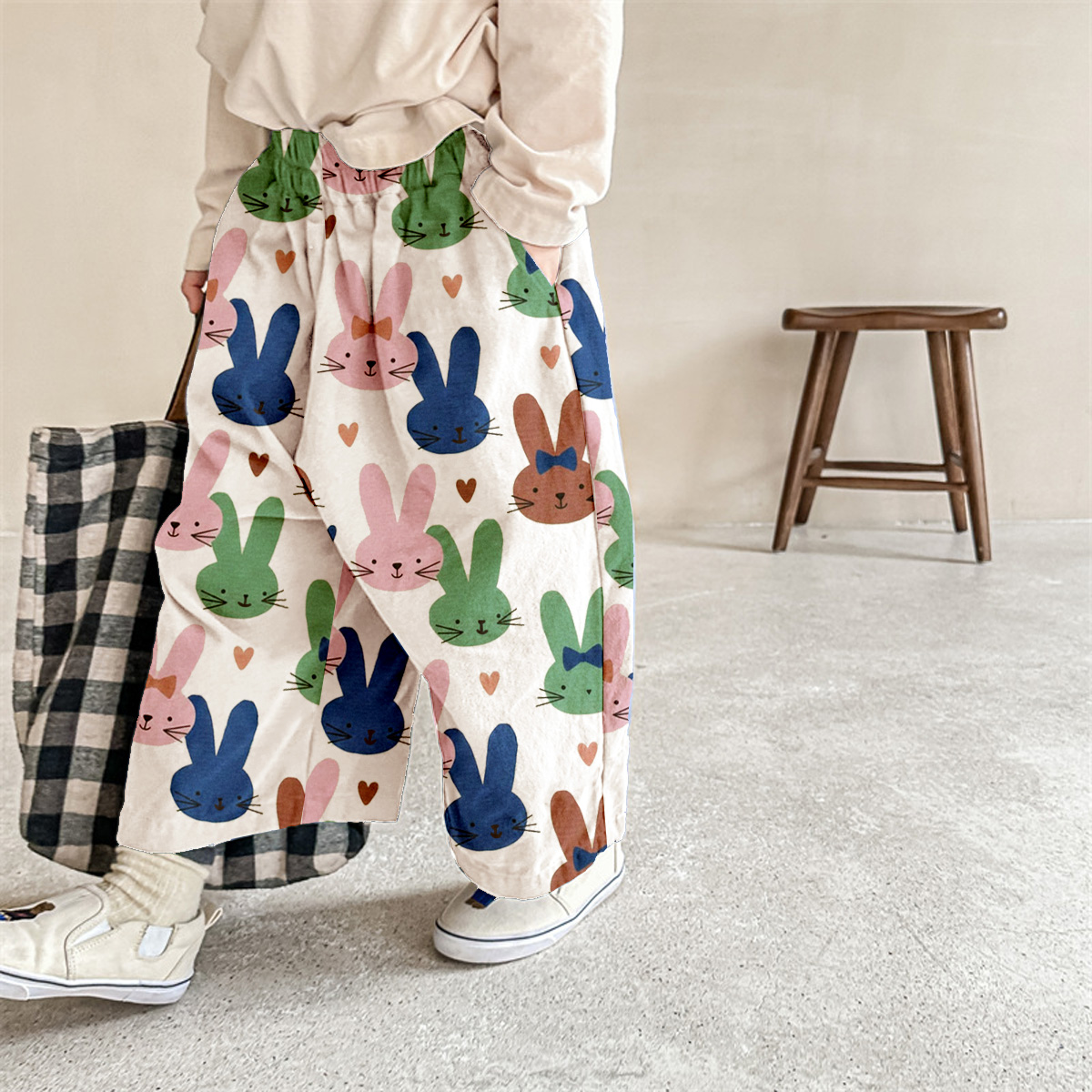 Baby & Kids Rabbit Hearts Pattern Pants