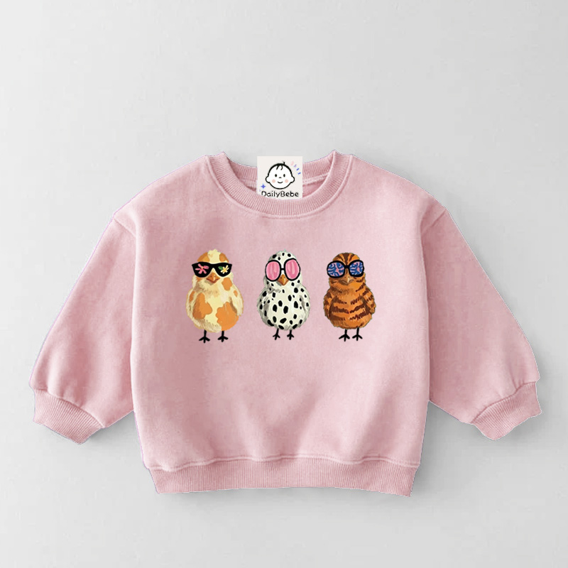 Baby & Kids Chick Pattern Sweatshirt