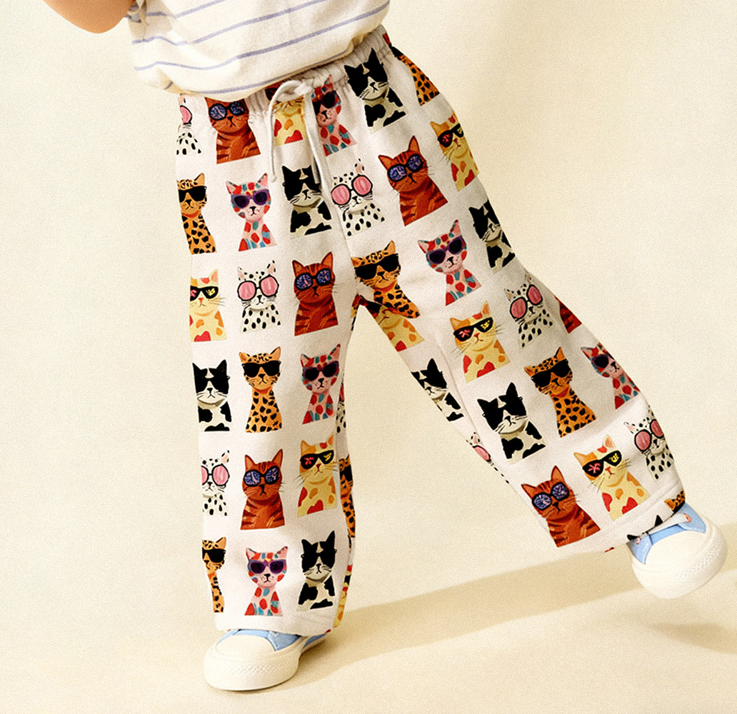Baby & Kids Cat Pattern Pants