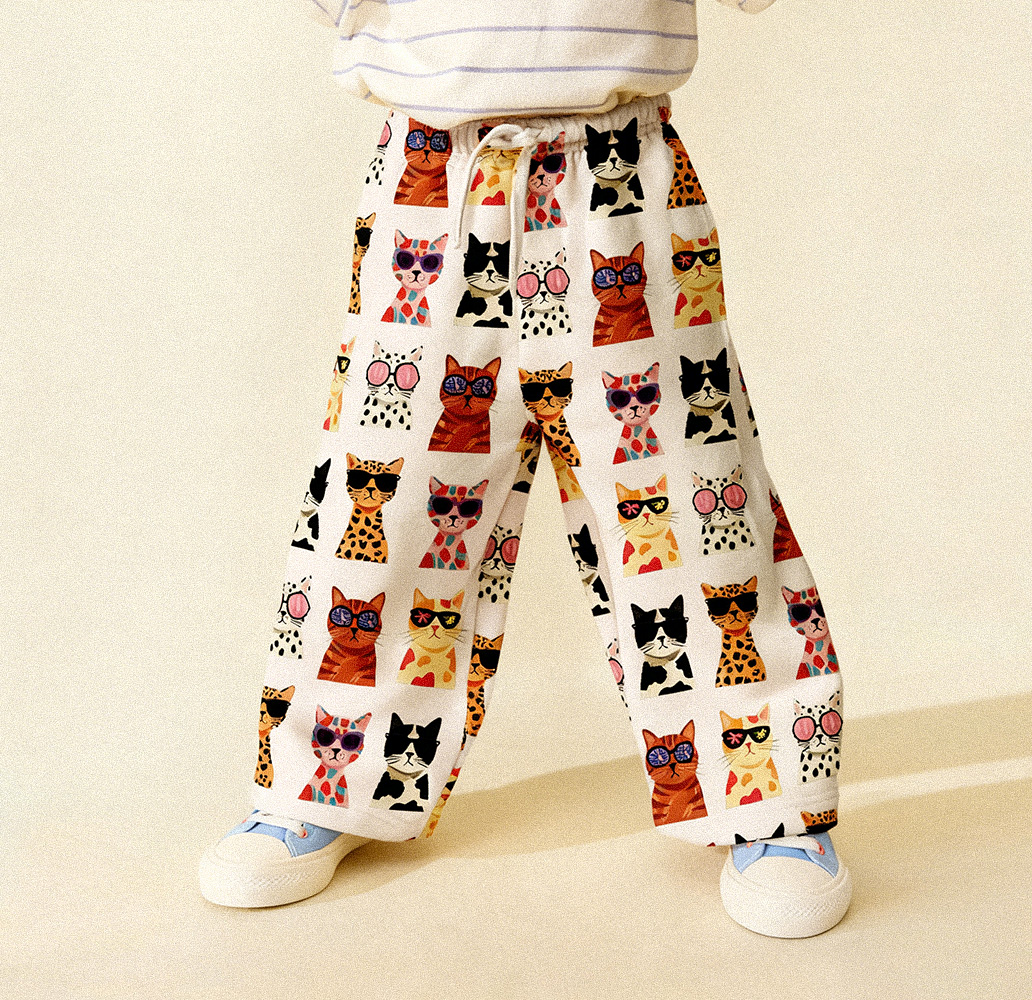 Baby & Kids Cat Pattern Pants