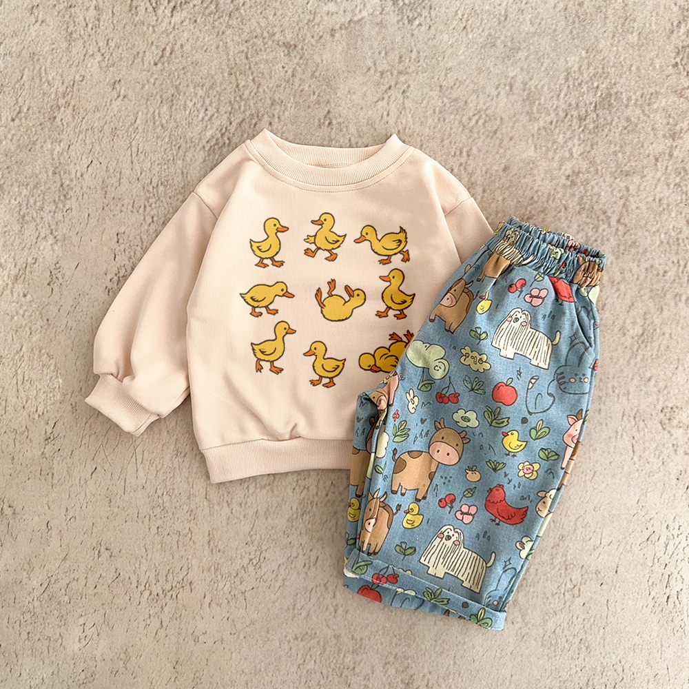 Baby & Kids Duck Animal Pattern 2-Piece Set