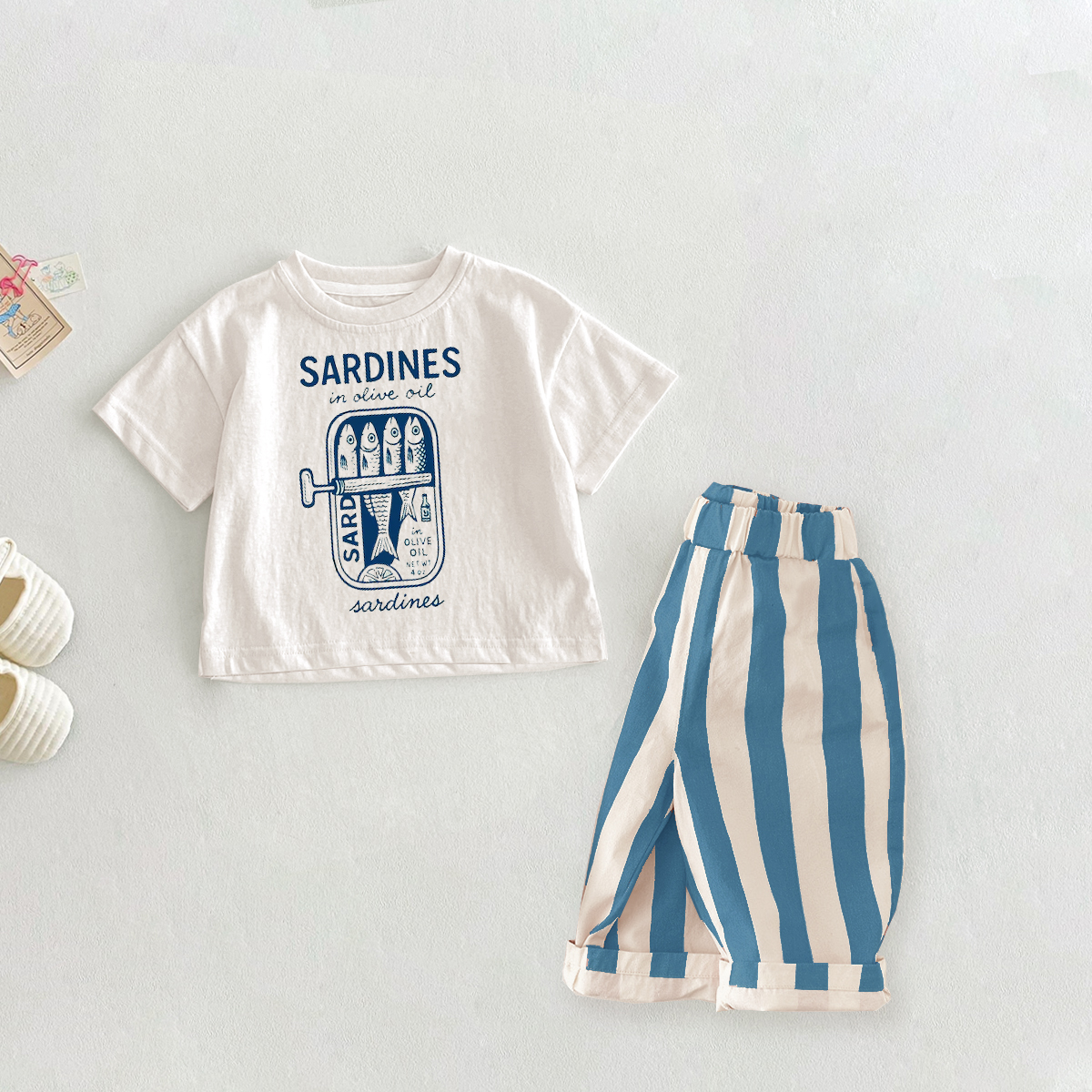 SARDINES Baby & Kids Slogan 2 Piece Sets