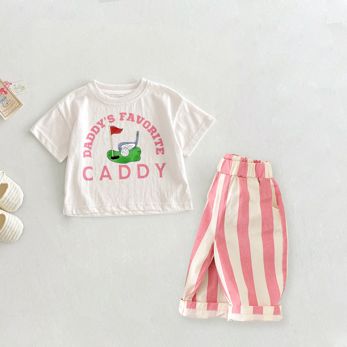DADDY'S FAVORITE CADDY Baby Toddler 2-Piece Slogan Set