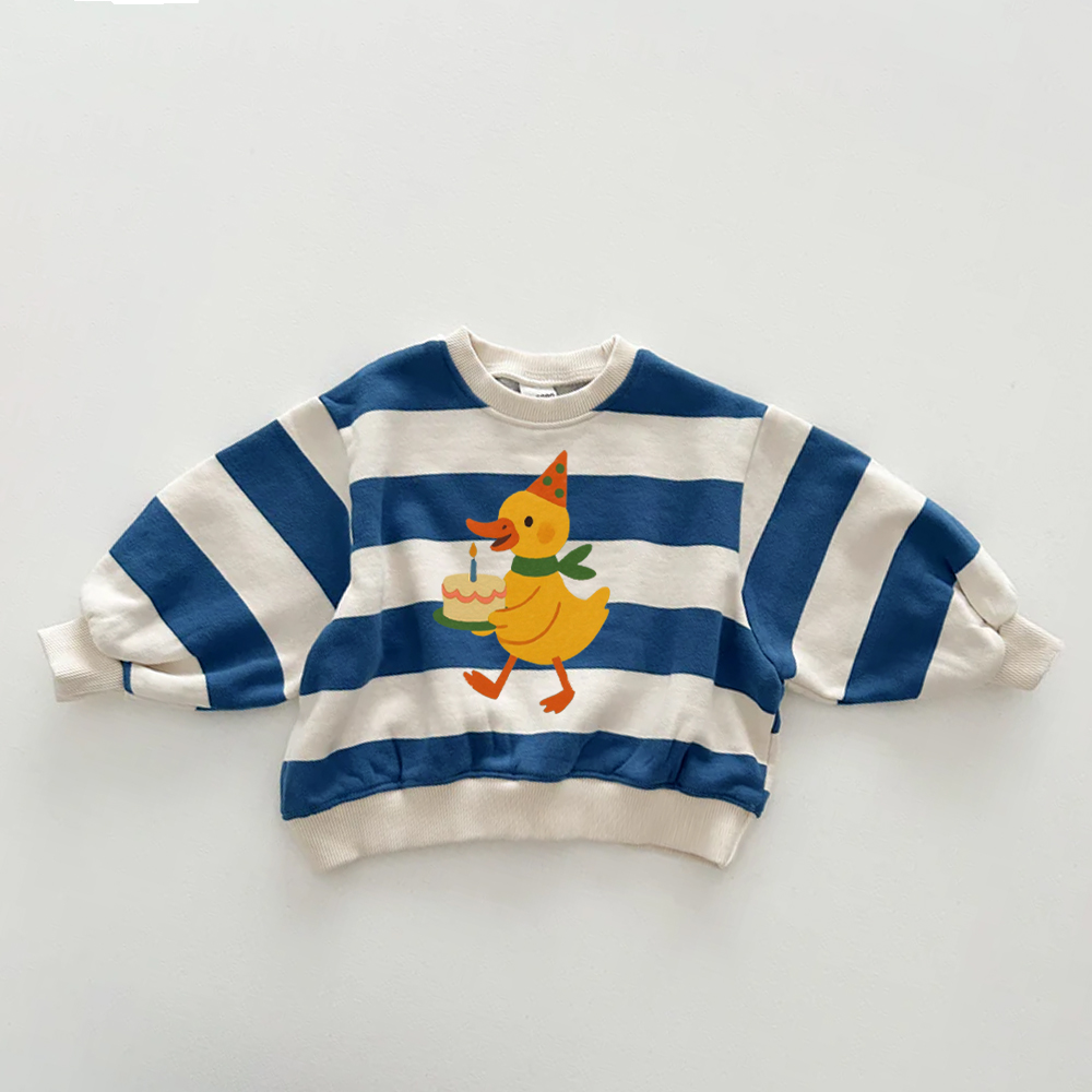 Baby & Kids Duck Cake Stripe Sweatshirt