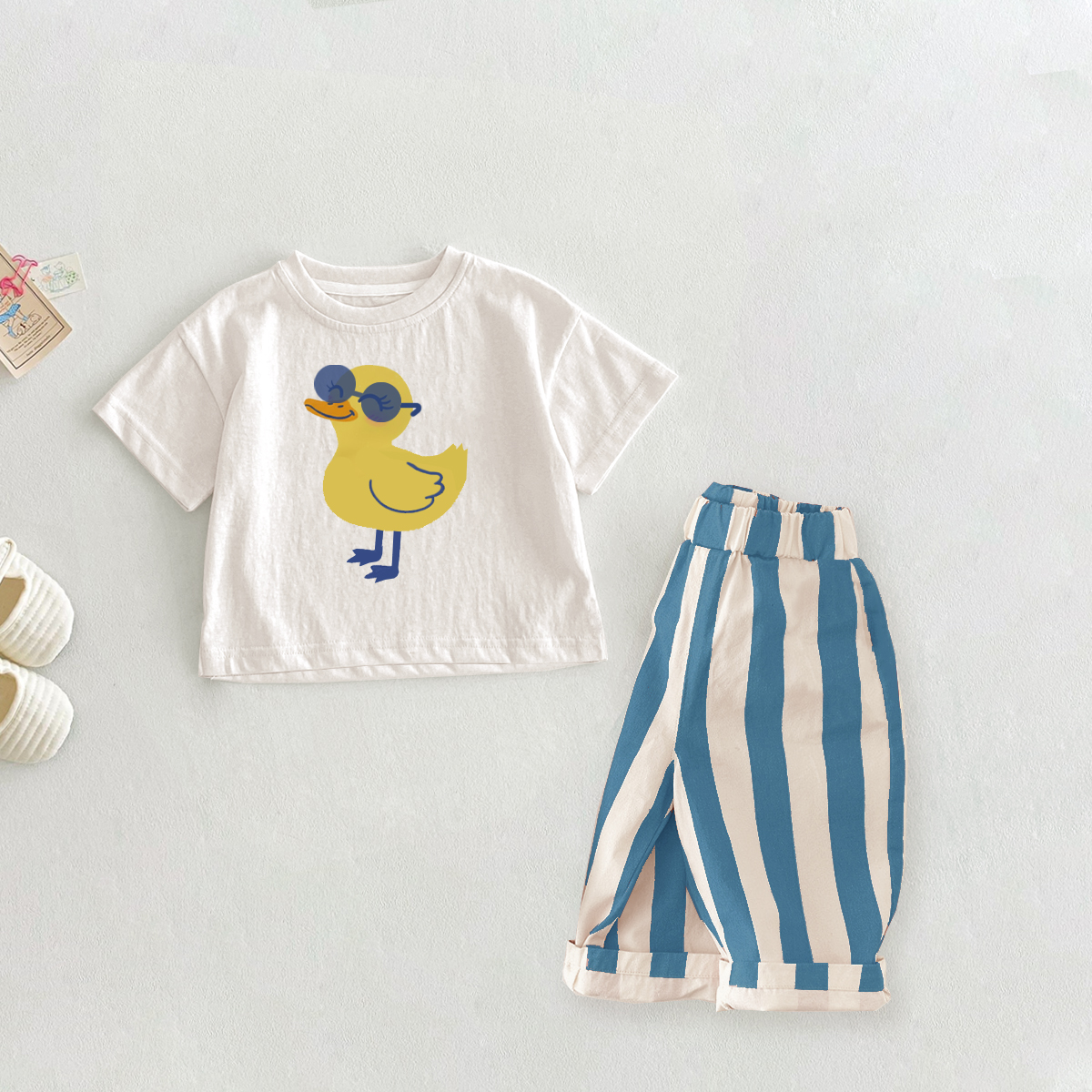 Baby Toddler Duck Pattern 2 Piece Set